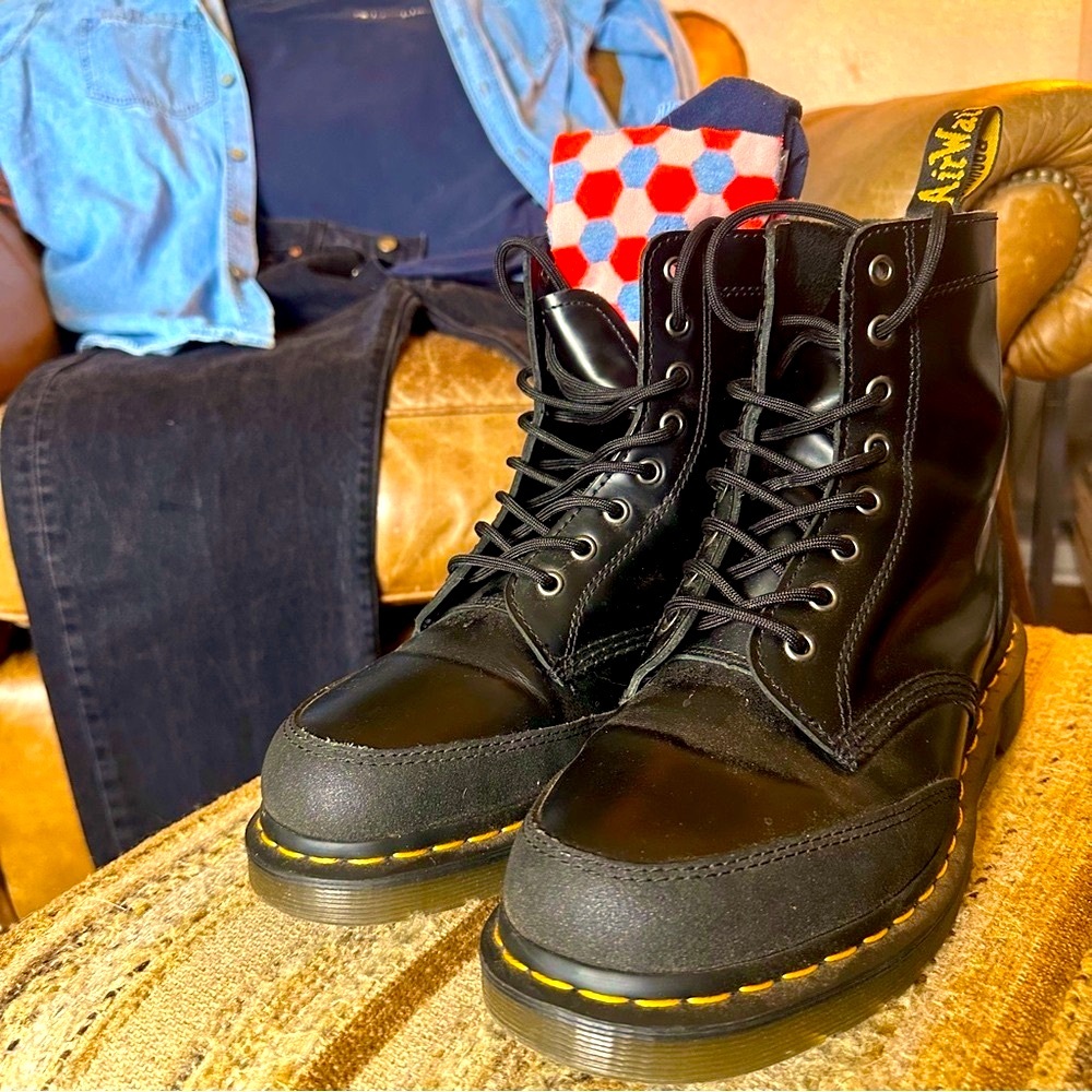 Dr. Martens Black Combs Tech Boot